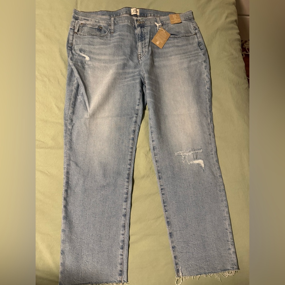 J. Crew Light Wash Slim Boyfriend Jeans